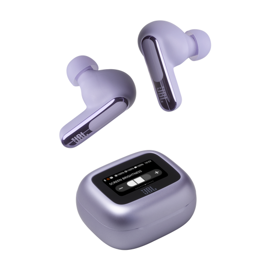 JBL Live Beam 3 - Purple - True wireless noise-cancelling closed-stick earbuds - Detailshot 7
